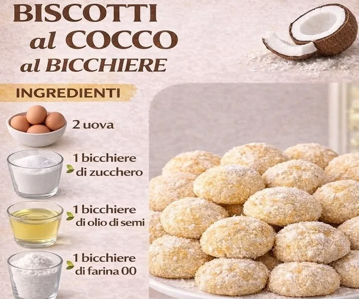 Biscotti al Cocco al Bicchiere