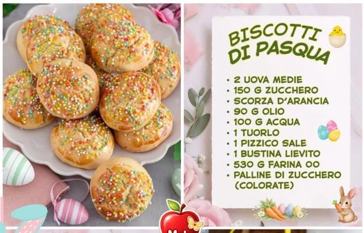 Biscotti Pasquali tradizionali di Pasqua italiani