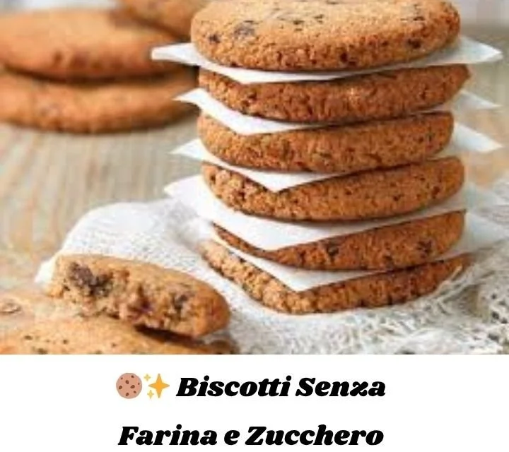 Biscotti senza farina e zucchero, dolci sani e facili da preparare.