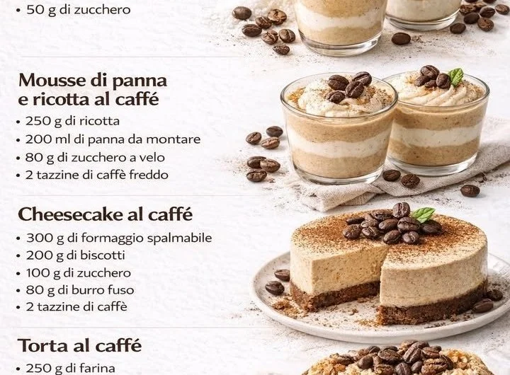 Dolci al caffè cremosi e semplici da preparare
