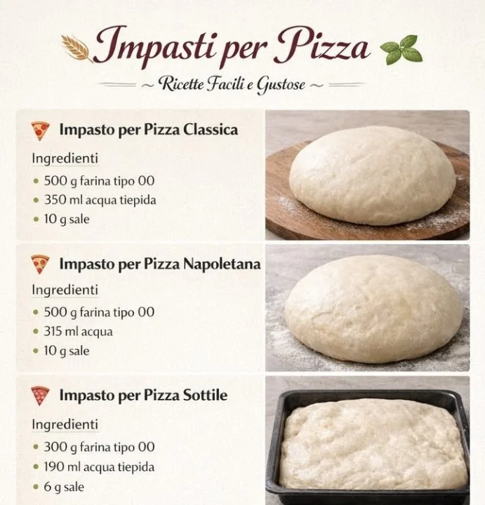 Preparazione di pizza con mani infarinati e rituali di cottura