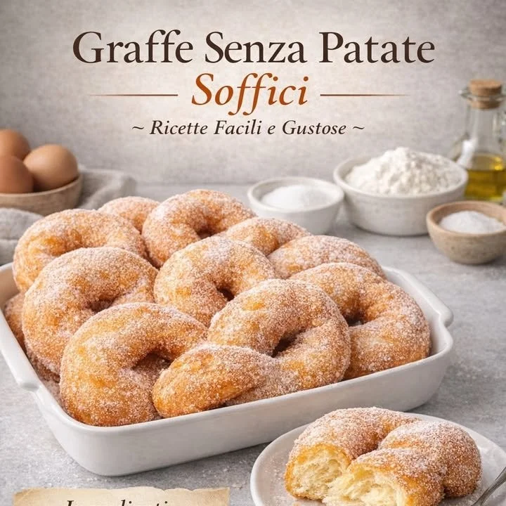 Graffe senza patate, dolci napoletani soffici e golosi