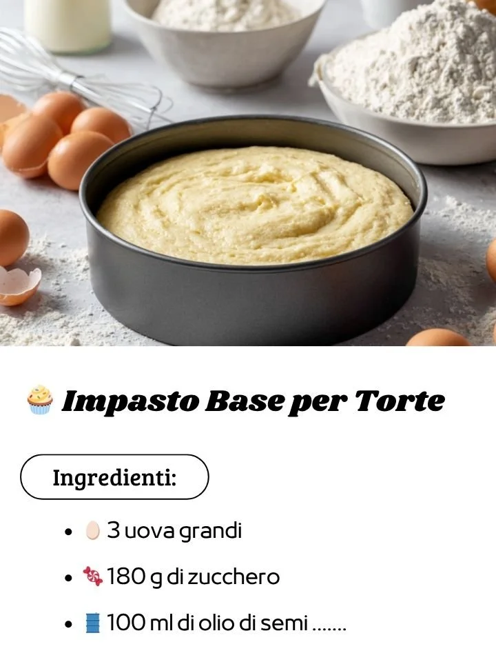 Impasto Base per Torte
