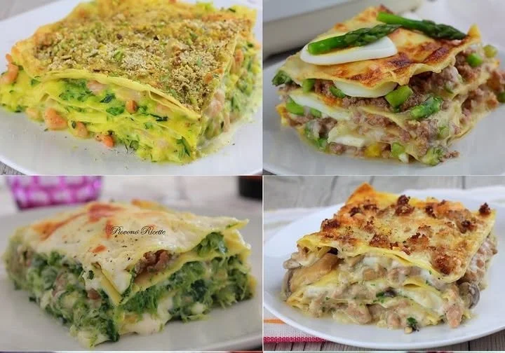 Deliziosa lasagna fatta in casa con strati di pasta, formaggio e salsa