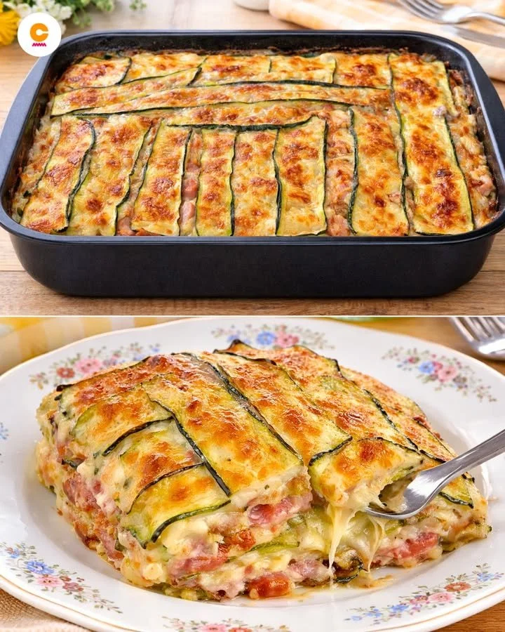 Parmigiana Bianca di Zucchine a Crudo