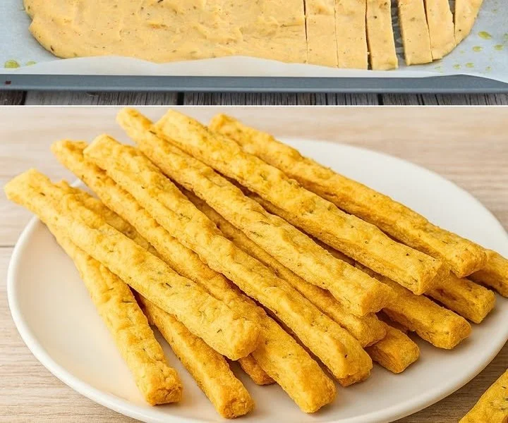 Stick di ceci croccanti e leggeri, snack irresistibili e sani.