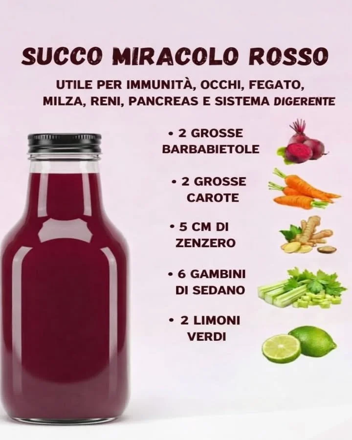 Succo rosso naturale