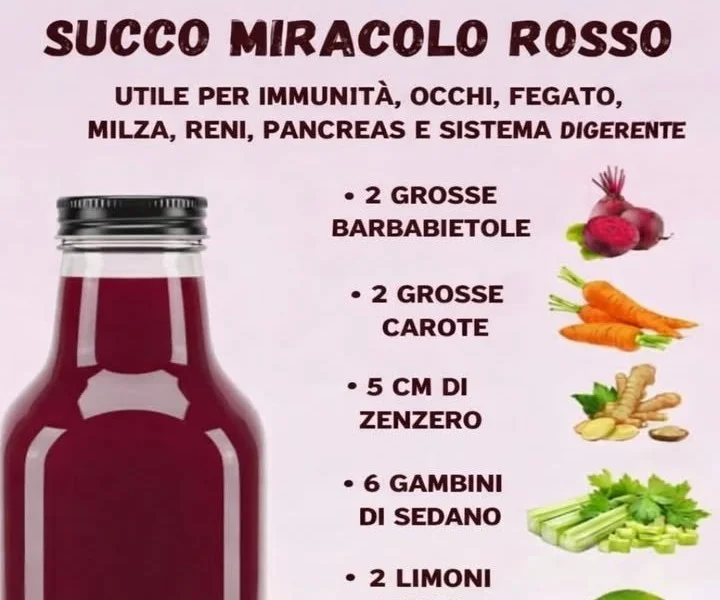 Succo rosso naturale