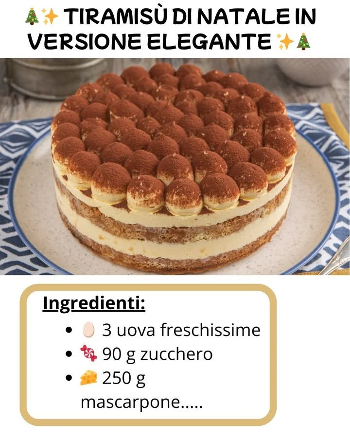 Tiramisù di Natale Elegante