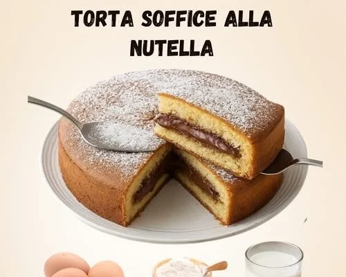 Torta Morbida alla Nutella con decorazioni golose