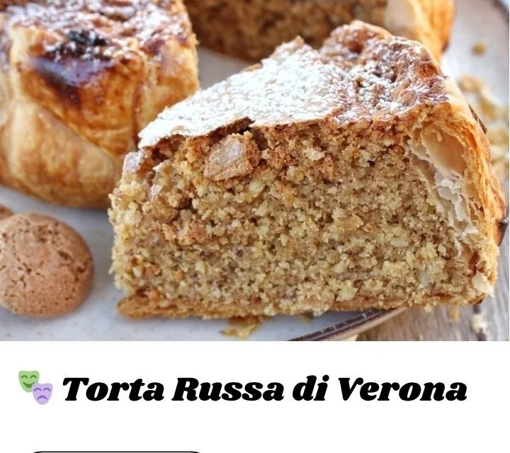 Torta Russa di Verona - dolce tradizionale italiano con ripieno di cioccolato.
