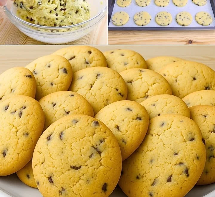 Biscotti al cioccolato croccanti e deliziosi su un piatto bianco