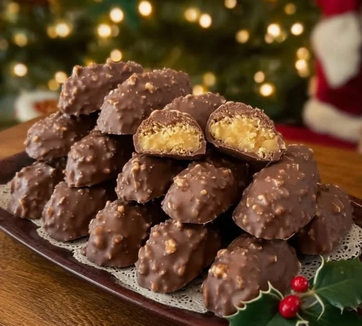 Deliziosi biscotti di Natale Veloci appena sfornati e decorati.
