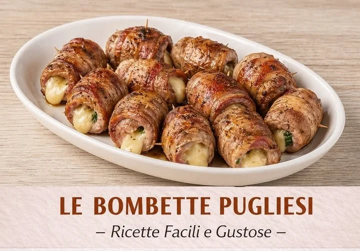 Bombette Piene di Formaggio pronte da gustare, specialità pugliese