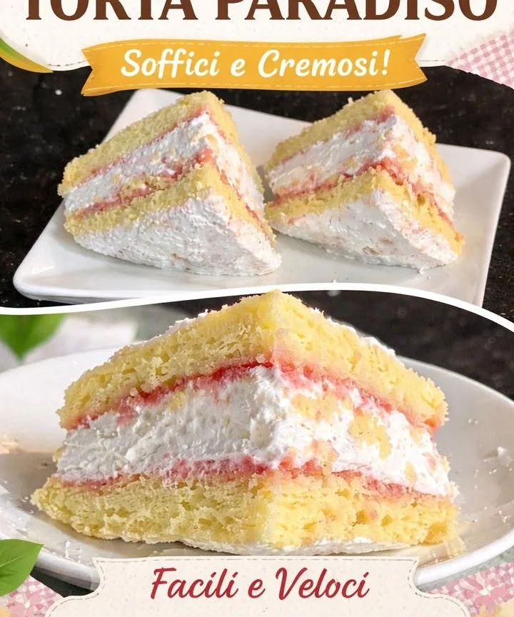 Deliziosa Charlotte alla panna decorata con frutta fresca e panna montata