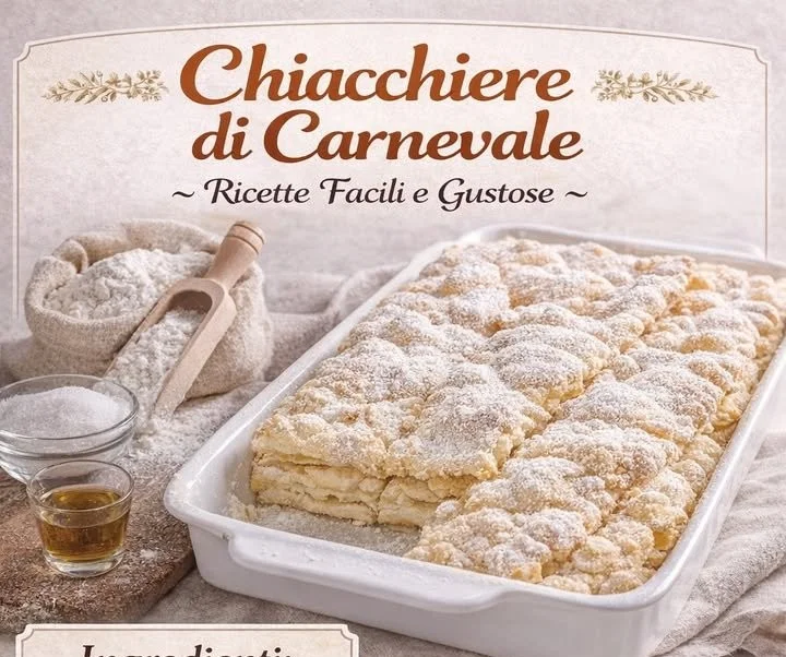 Chiacchiere carnascialesche, dolci croccanti e aromatici per il Carnevale.