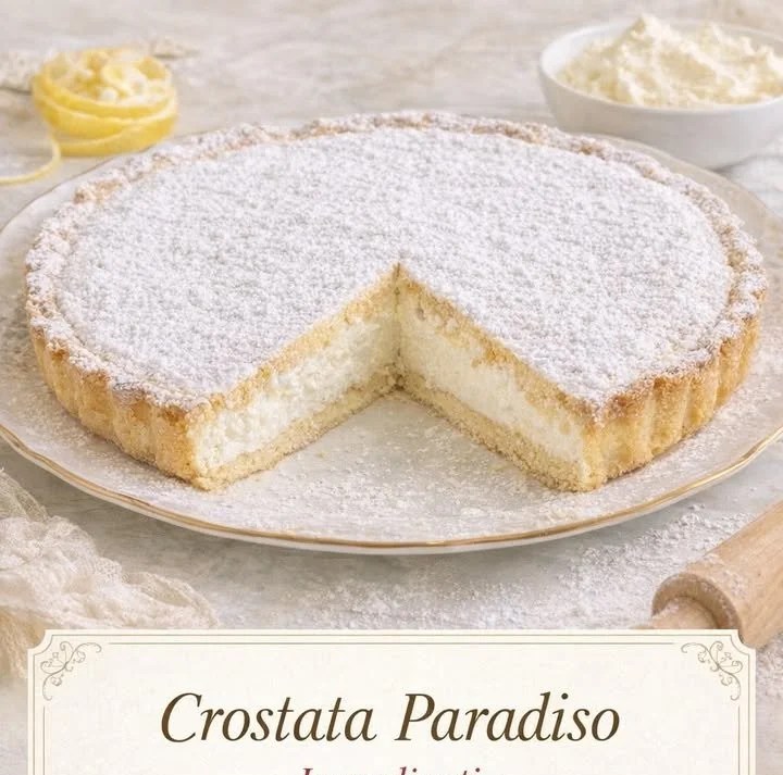 Crostata Paradiso: dolce italiano con frutta fresca e cream