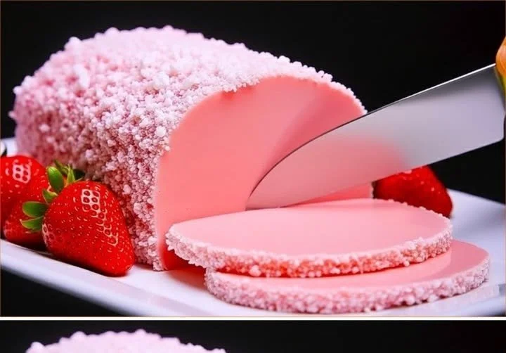 Dessert di Fragole e Banane servito in un elegante piatto