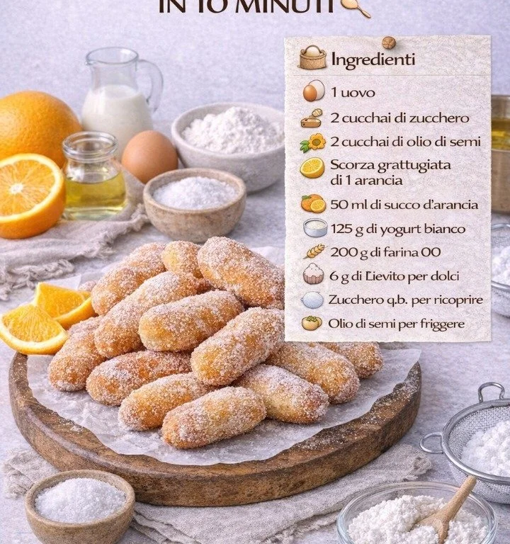 Dolcetti all’arancia pronti in 10 minuti, facili e golosi.