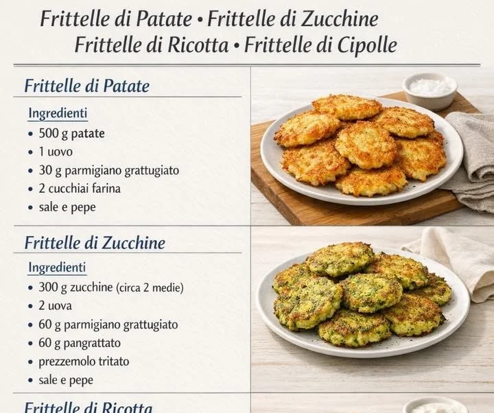 Frittelle di Patate croccanti e dorate servite su un piatto