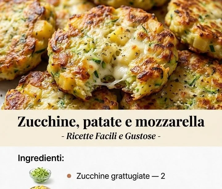 Frittelle di zucchine e patate croccanti e dorate