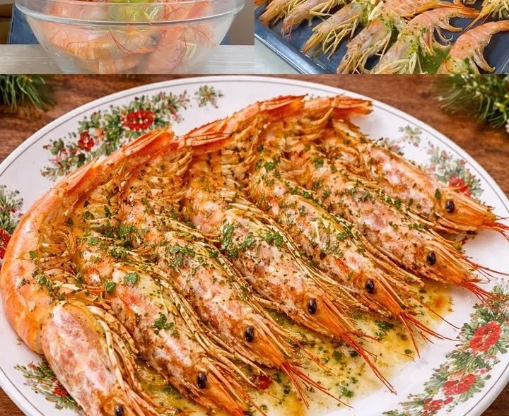 Gamberoni al forno super succosi, piatto delizioso e appetitoso