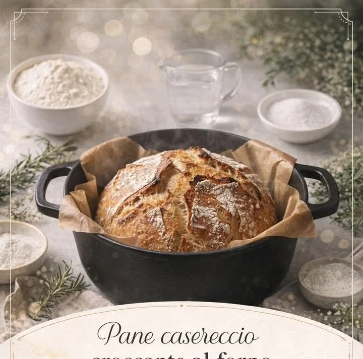 Il profumo del pane nel forno che riempie la casa di calore e nostalgia.