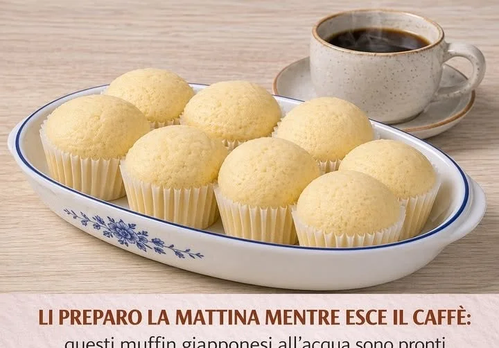 Deliziosi Muffin Giapponesi all'Acqua appena sfornati