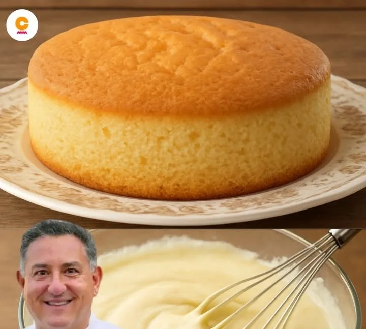 Pan di Spagna di Sal De Riso, dolce tradizionale italiano soffice e gustoso.