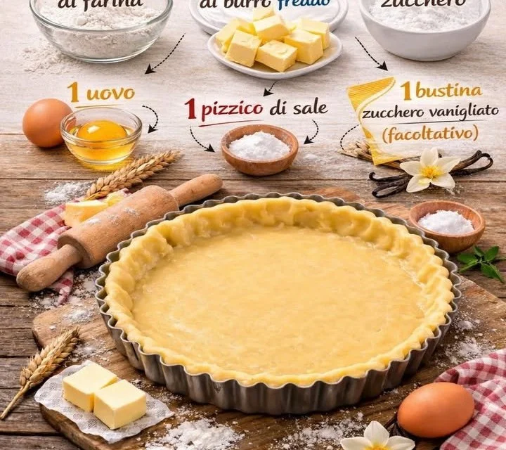 Pasta Frolla pronta per essere utilizzata in dolci e crostate