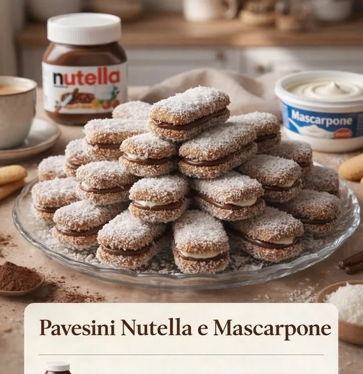 Pavesini con Nutella e Mascarpone in una deliziosa presentazione