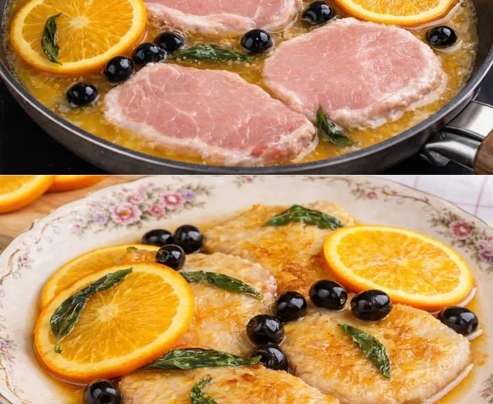 Scaloppine all'Arancia cremose e profumate pronte da gustare