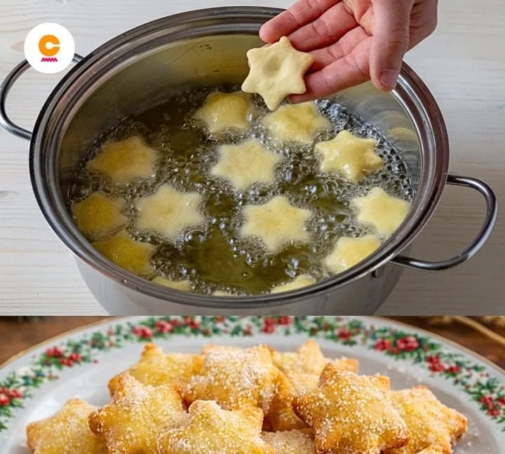Stelline all'Arancia, dolce fresco e colorato con un tocco di agrumi.