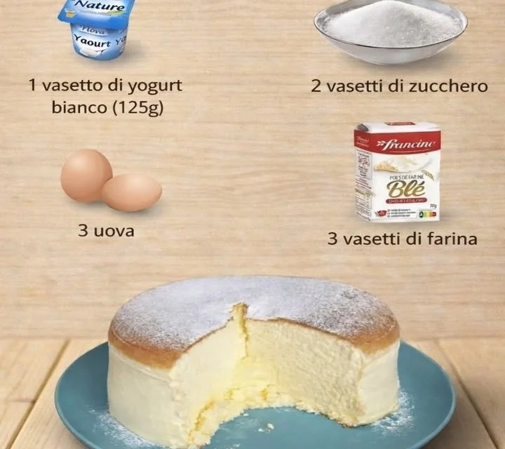 Torta Nuvola allo Yogurt, dolce soffice e fresco
