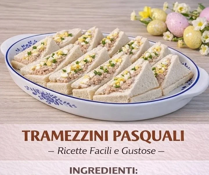 Tramezzini Pasquali con ingredienti freschi e gustosi