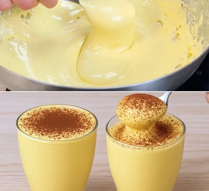 Zabaione cremoso preparato secondo la ricetta della nonna