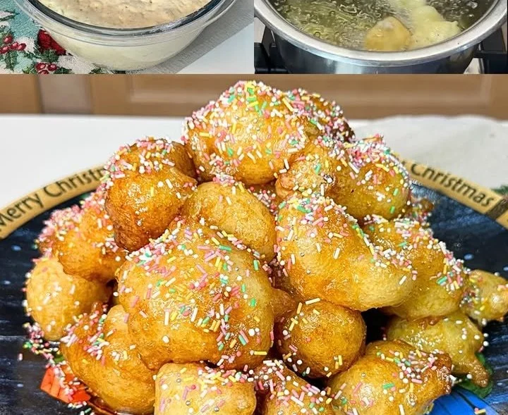 Deliziose zeppole dell'Immacolata, dolci tradizionali italiani.