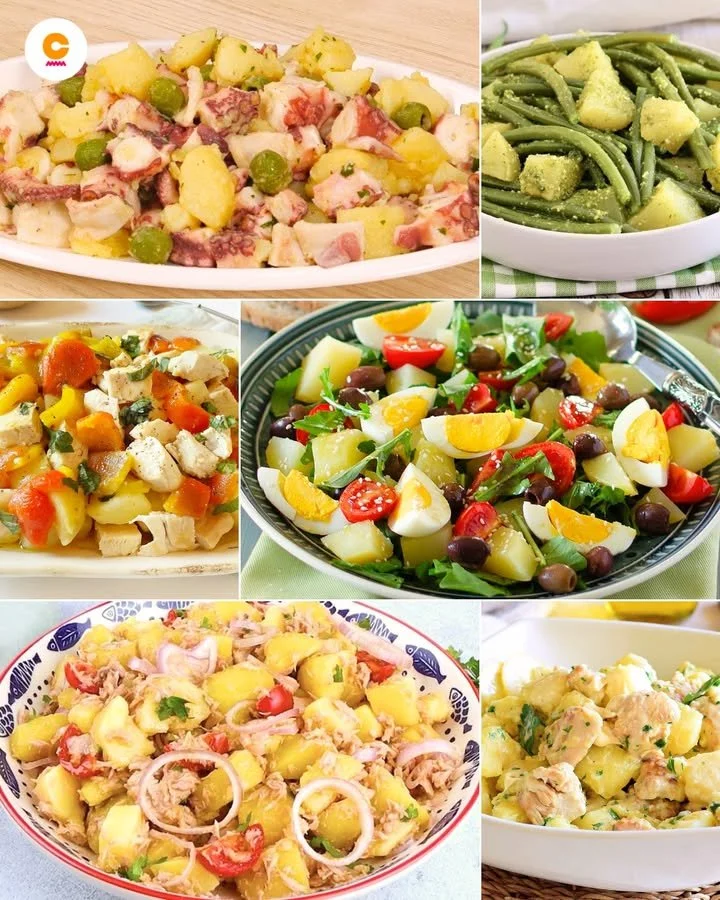 Insalate di patate leggere e gustose per un pasto sano e nutriente