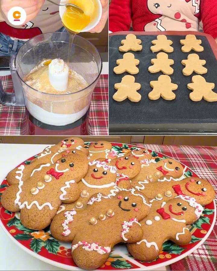 Biscotti di Pan di Zenzero decorati con spezie e glassa