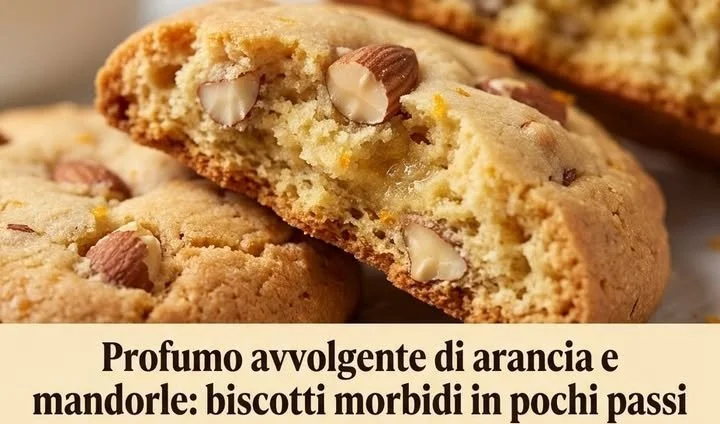 Biscotti profumati all'Arancia freschi e croccanti.