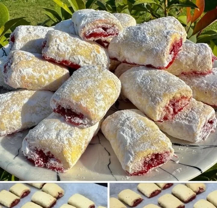 Biscotti senza uova e senza olio su un piatto decorativo