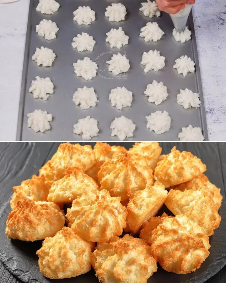 Biscottini al Cocco fatti in casa, dolci e croccanti, pronti per essere gustati