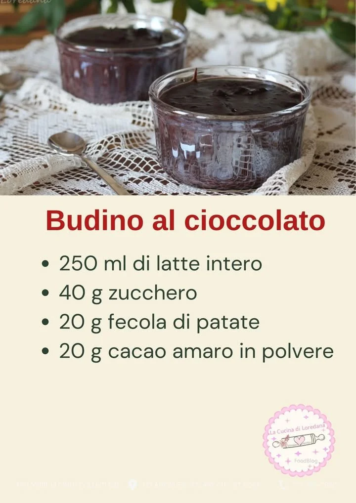 Budino al Cioccolato cremoso e delizioso servito in una coppa