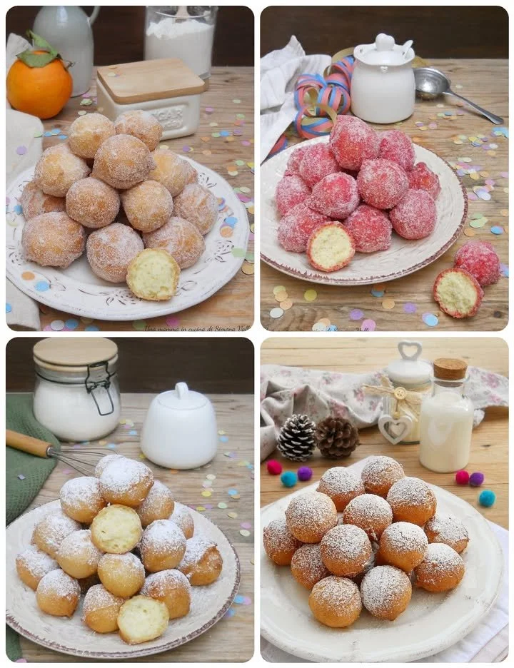 Castagnole Morbide dolci tipici italiani per Carnevale
