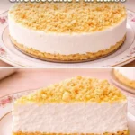 Delizioso cheesecake paradiso con una crosta dorata e crema ricca