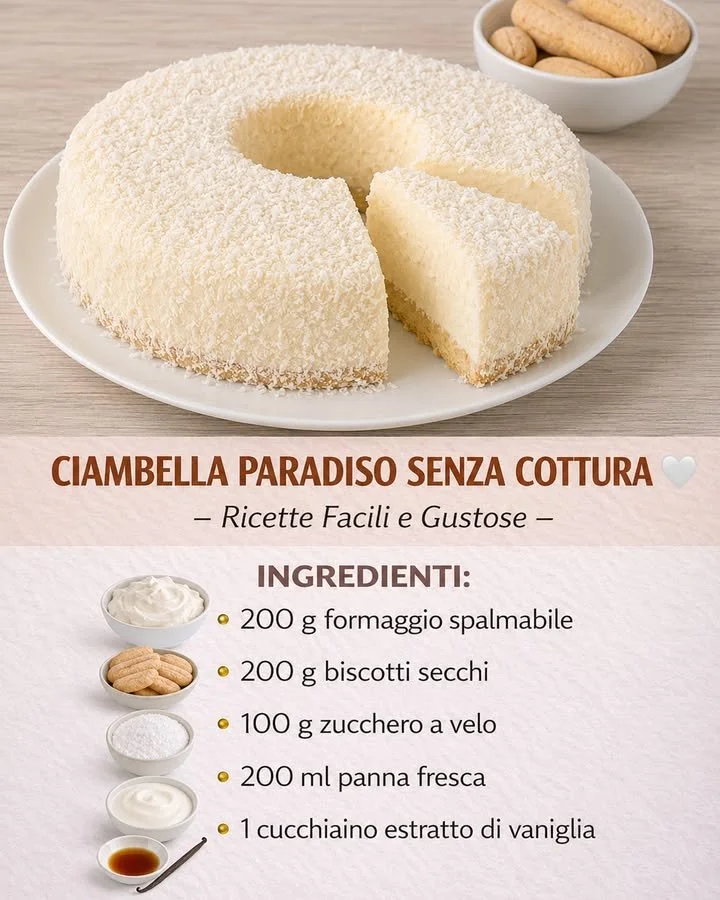Ciambella Paradiso senza forno: un dolce semplice e goloso