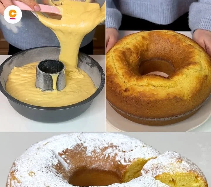 Una fetta di ciambellone profumato e soffice, dolce tradizionale italiano.