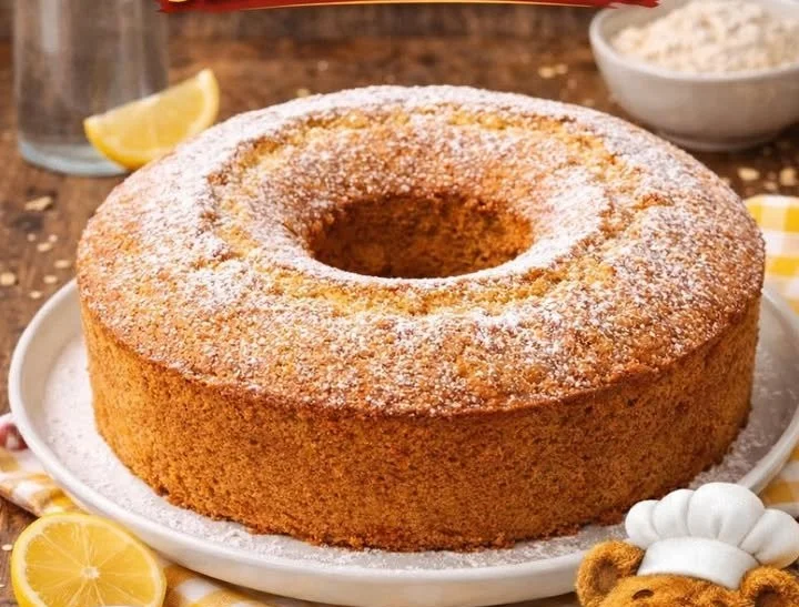 Delizioso ciambellone all'acqua, dolce leggero e profumato
