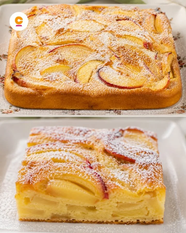 Clafoutis alle pesche, un delizioso dolce francese da gustare con frutta fresca.