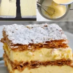 Crema deliziosa pronta per essere servita in un dessert goloso